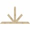 Ekena Millwork Saratoga Rough Sawn Timber Gable Bracket, Douglas Fir, 96"W x 56"H x 6"D x 6"F, 14/12 Pitch GBW096X56X0606SAR00RDF - alternate 1